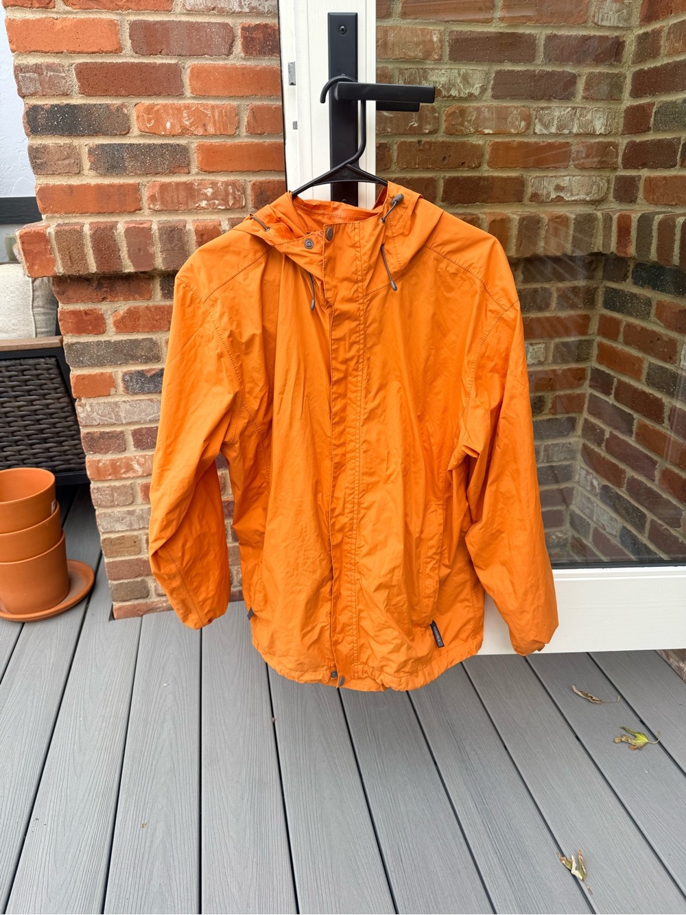White Sierra Packable Orange Jacket